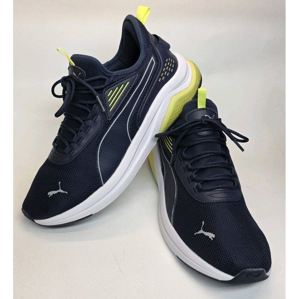 Mens Size 12 PUMA Amplifier Slip On Blue Casual Athletic Comfort Shoes
